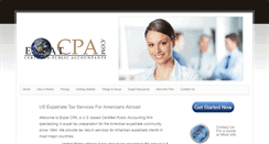 Desktop Screenshot of expatcpa.com